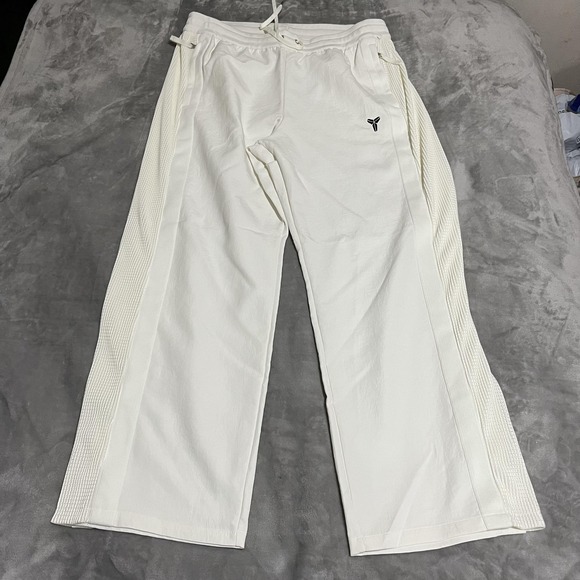 Nike Kobe Dri-FIT Pants Mens XL White Loose Fit Basketball Snap Hem IB0009-133‎